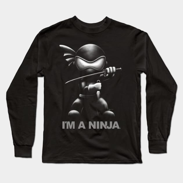 I'M A NINJA on Black Long Sleeve T-Shirt by imaninja